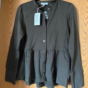 Grace and Lace Olive Peplum Jacket